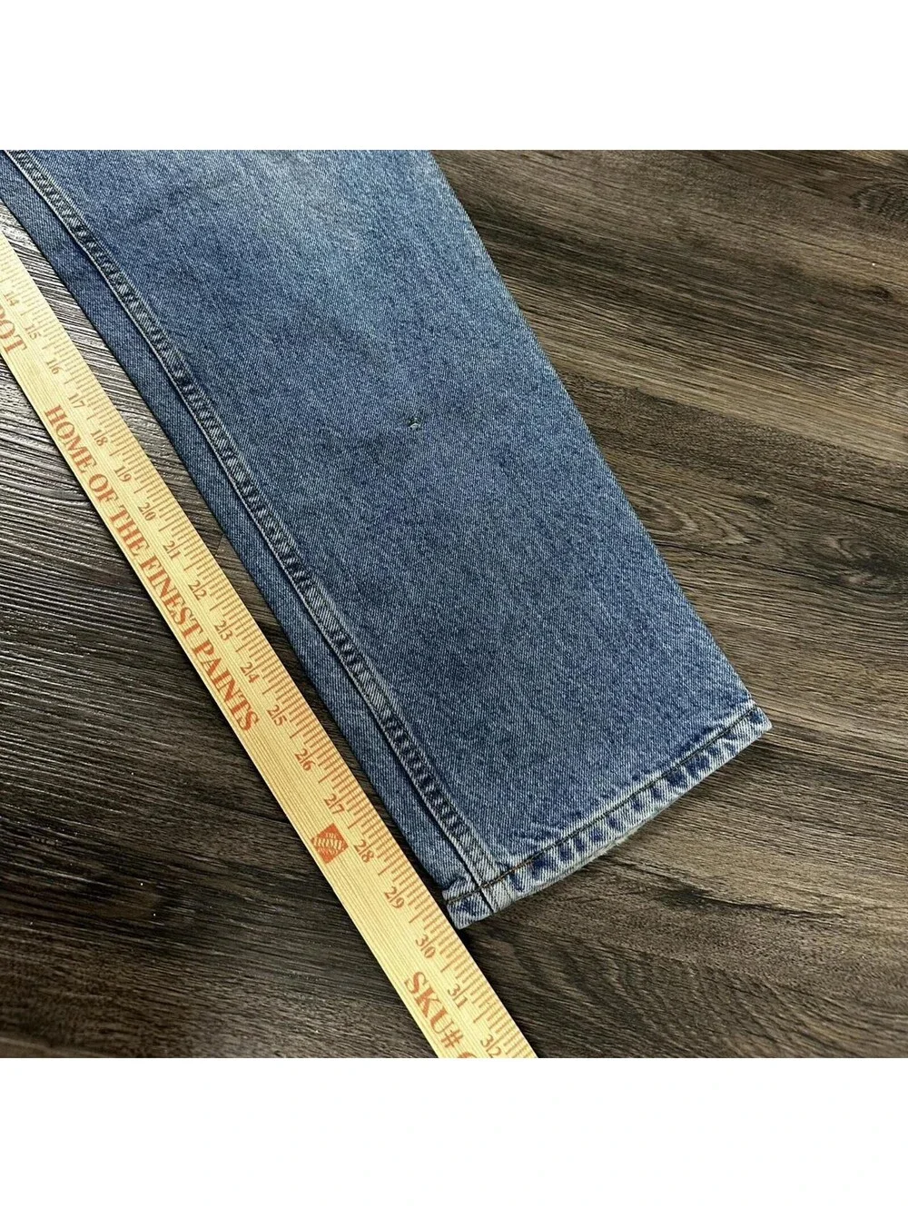 Vintage 90s Levi baggy fit leather orange tab denim jeans 32x30
